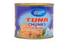 Oceans Secret Tuna Chunks In Brine   Tin  210 grams